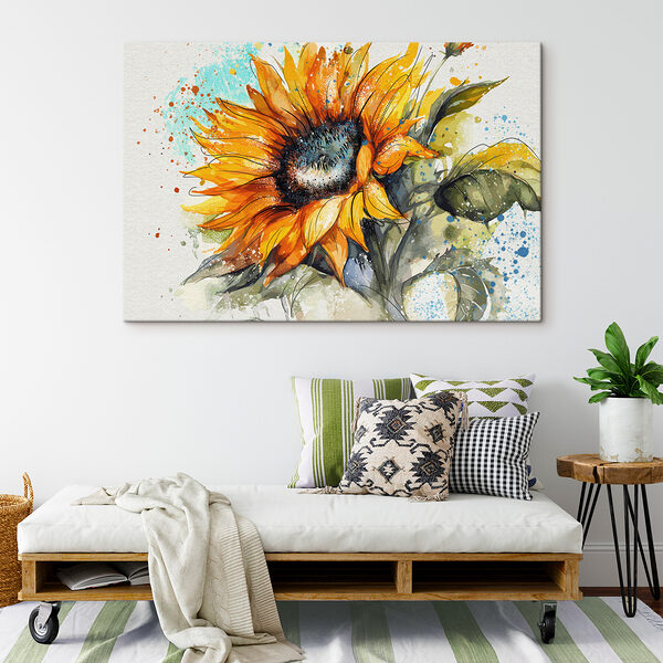 Cuadros Cuadro de un girasol (SKU: s39583) Cuadros Cuadros Cuadro de un girasol (SKU: s39583)