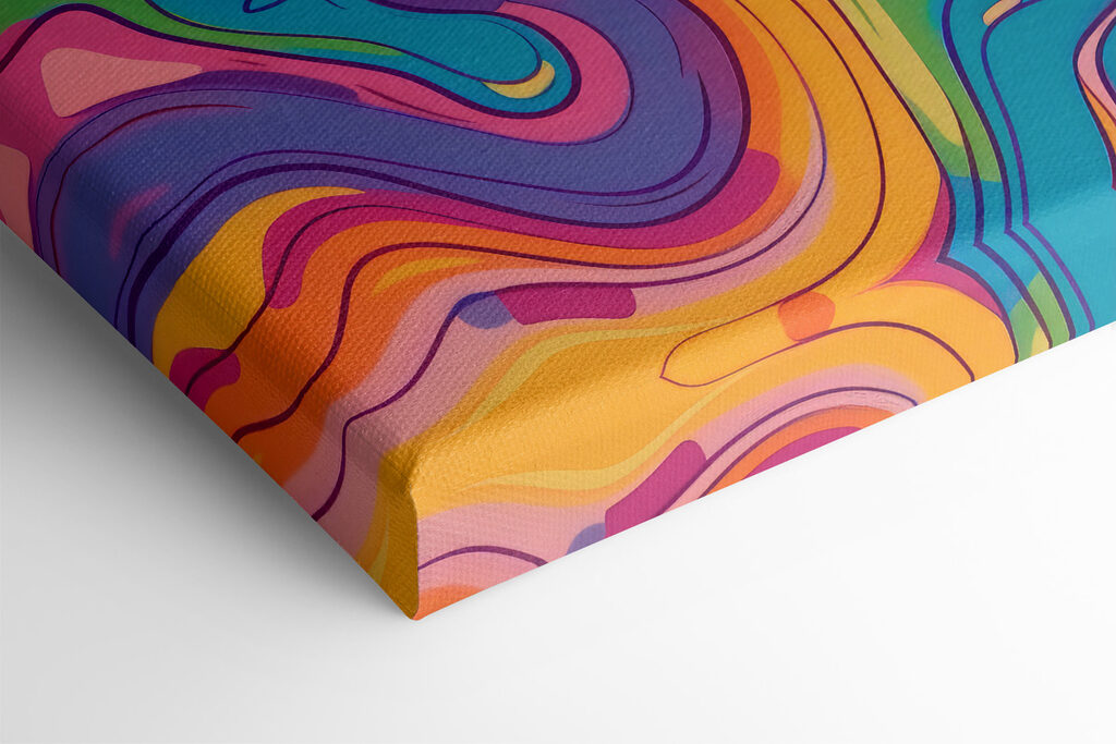 Colorful swirly pattern with a sun Colorful swirly pattern with a sun