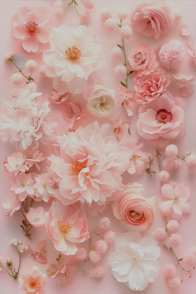 Group of pink flowers