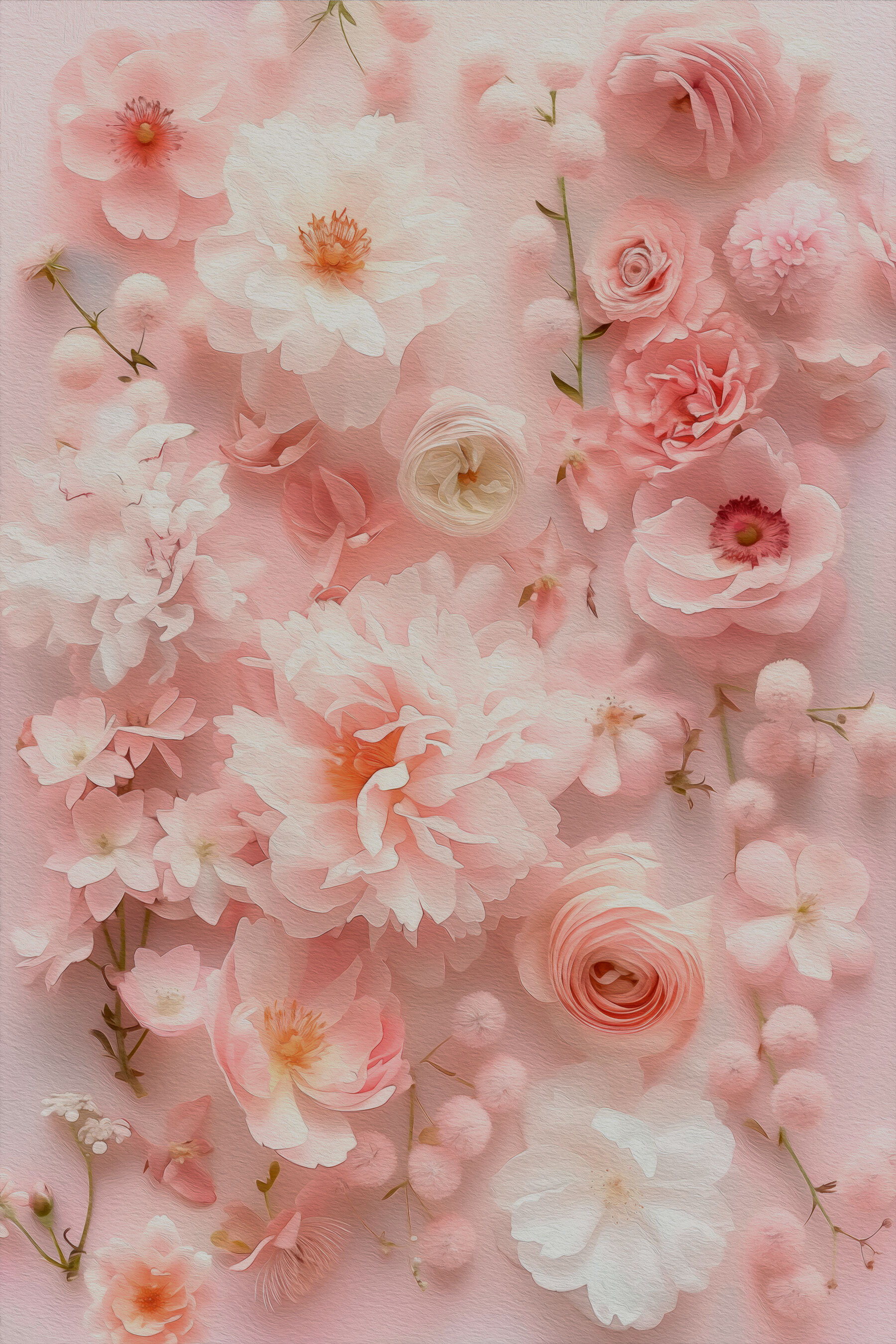 Group of pink flowers