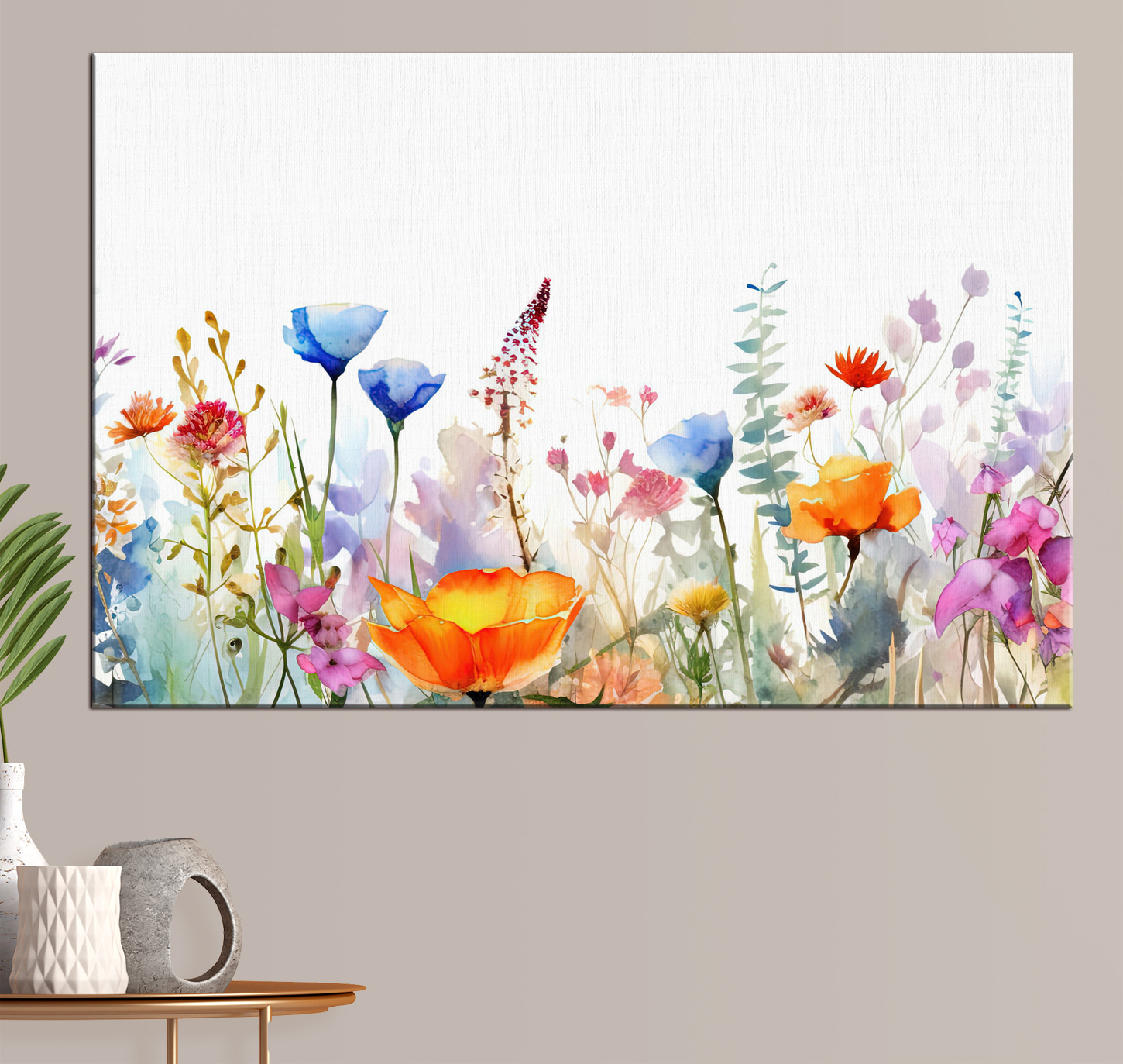 Watercolor of flowers