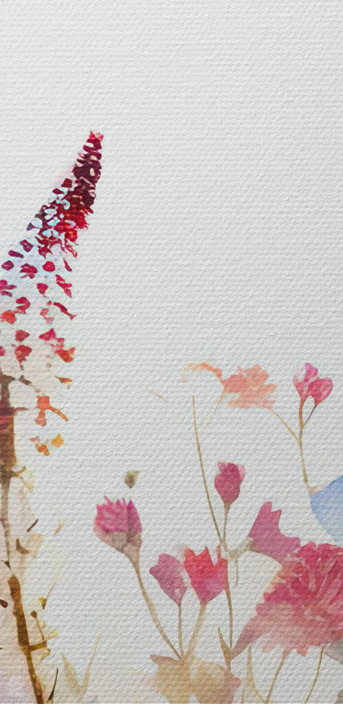 Watercolor of flowers