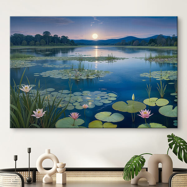 Cuadros Cuadros Lago con nenúfares y nenúfares (SKU: s39494)
