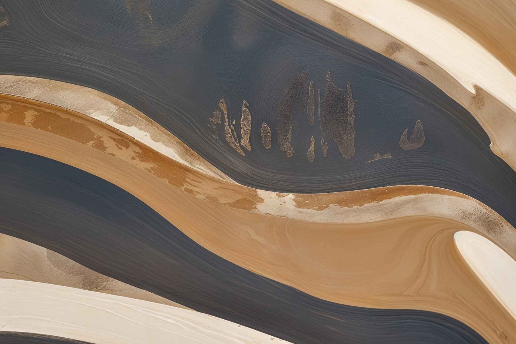 Close up of a painting