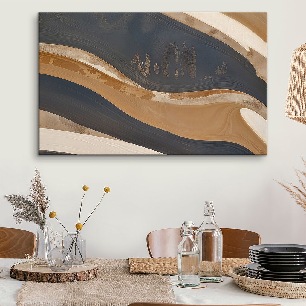 Close up of a painting