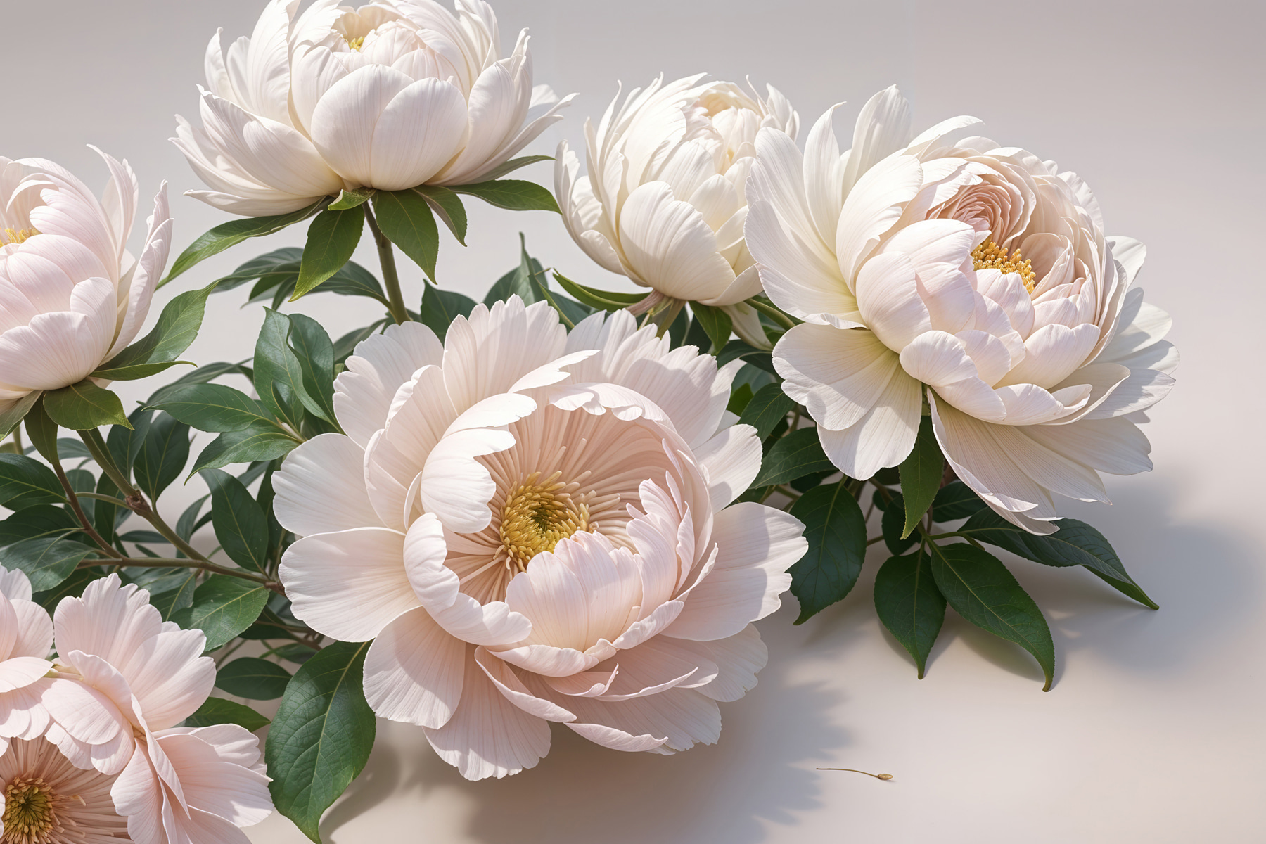 Group of white flowers Group of white flowers