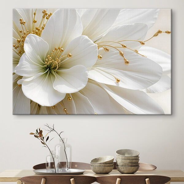 Cuadros Cuadros Primer plano de una flor blanca (SKU: s39507)