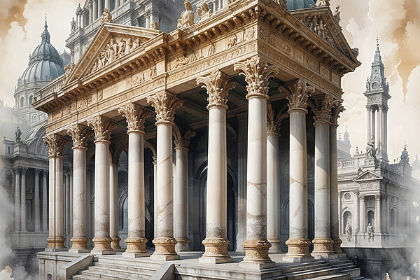 Building with columns and a dome Building with columns and a dome