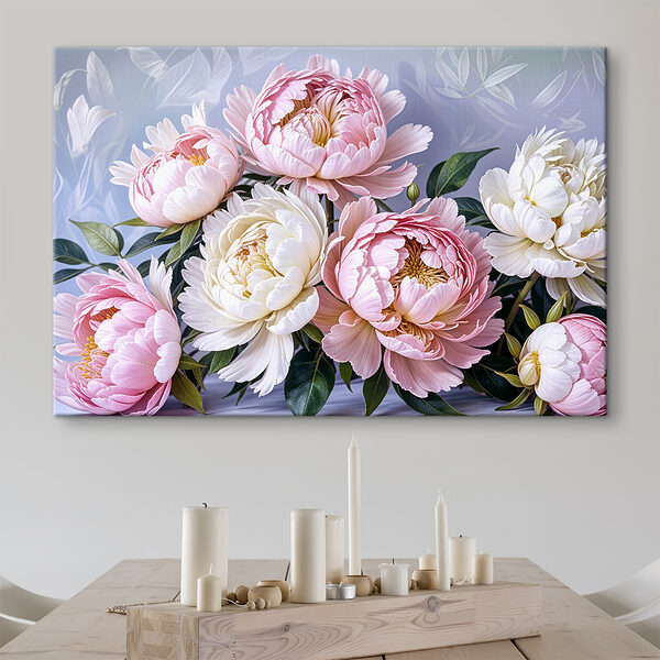 Cuadros Cuadros Ramo de flores rosas y blancas (SKU: s39514)