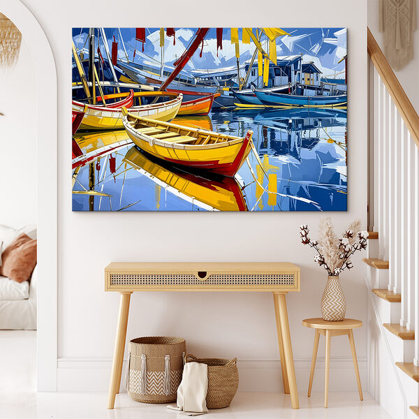 Group of boats on water