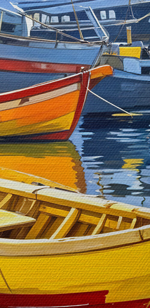 Group of boats on water