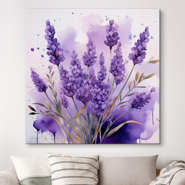 Cuadros Cuadro de flores moradas