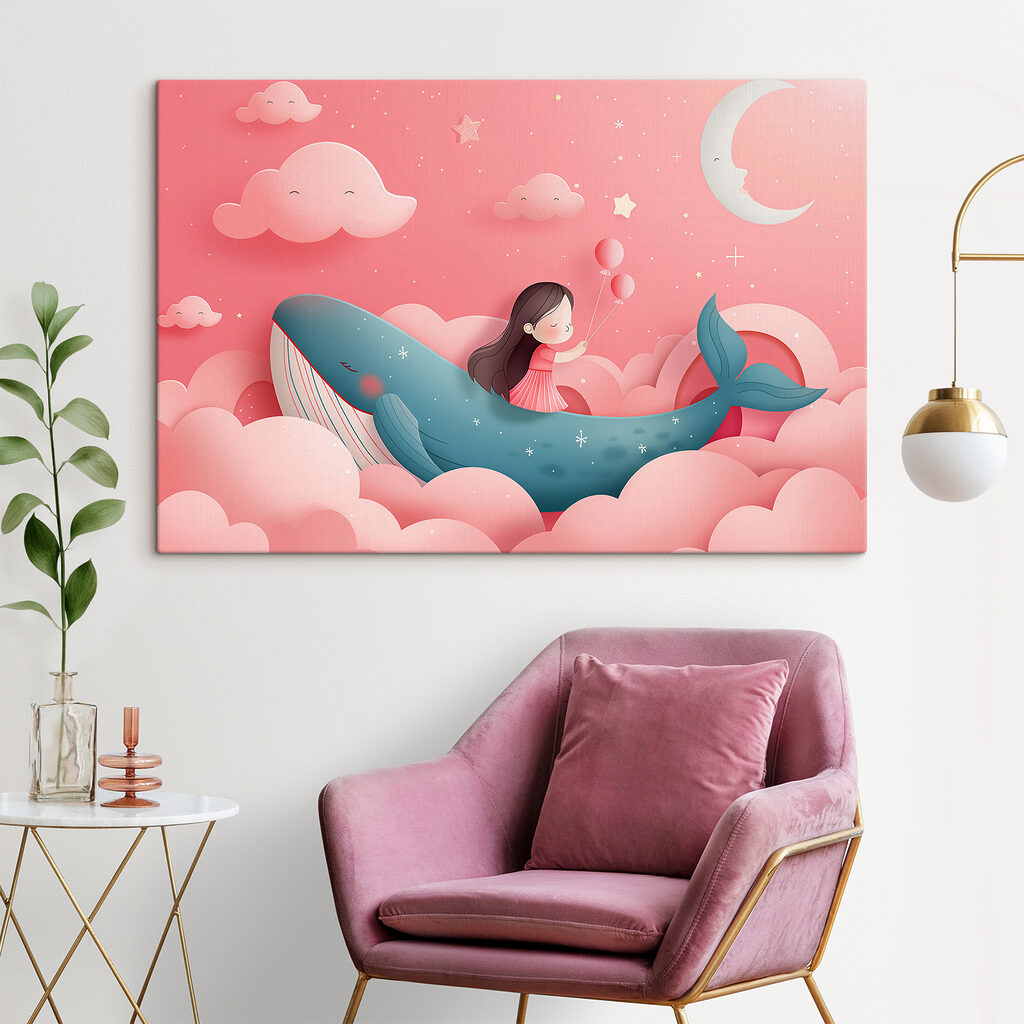 Girl in a whale