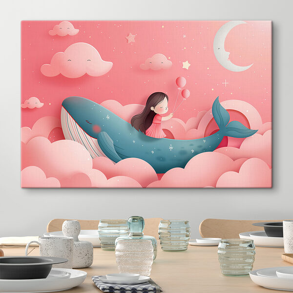 Girl in a whale