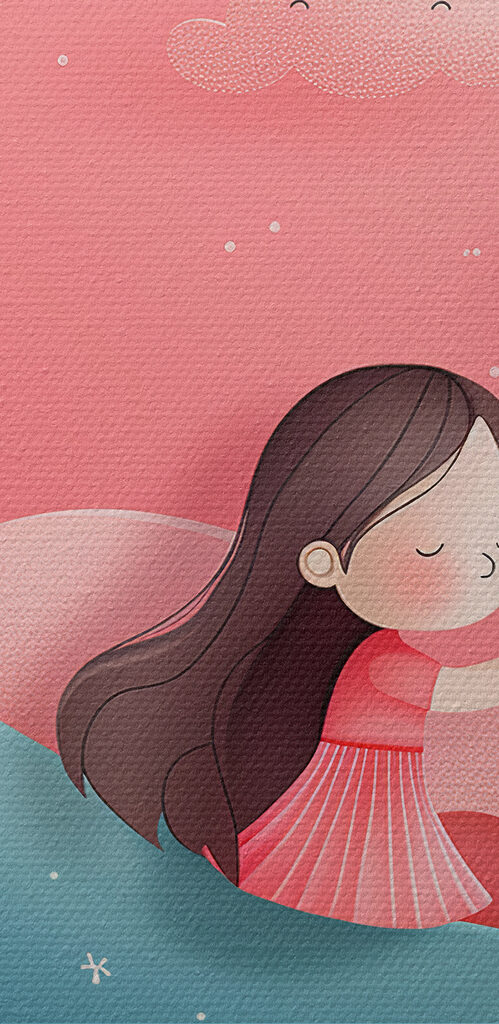 Girl in a whale