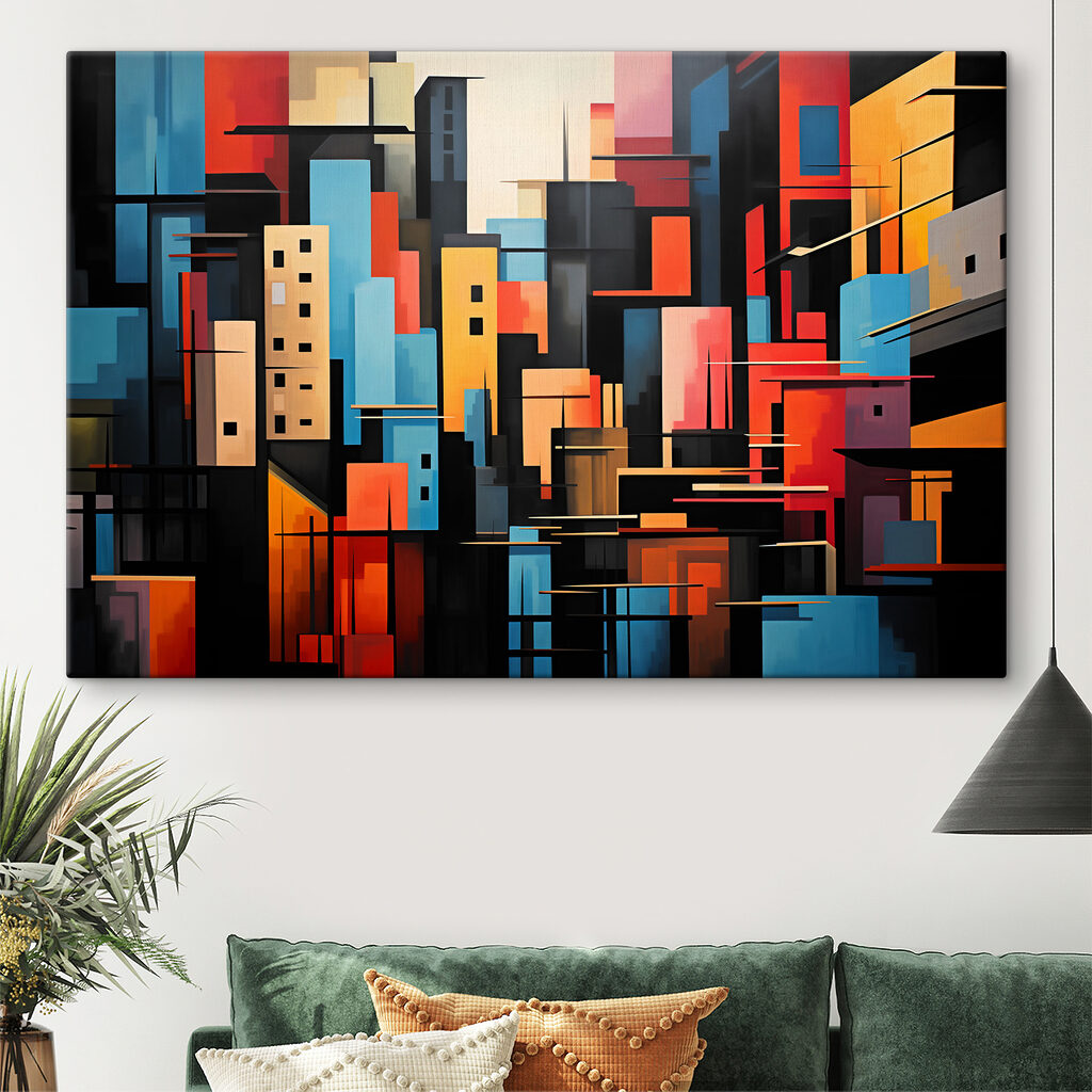 Painting of a city