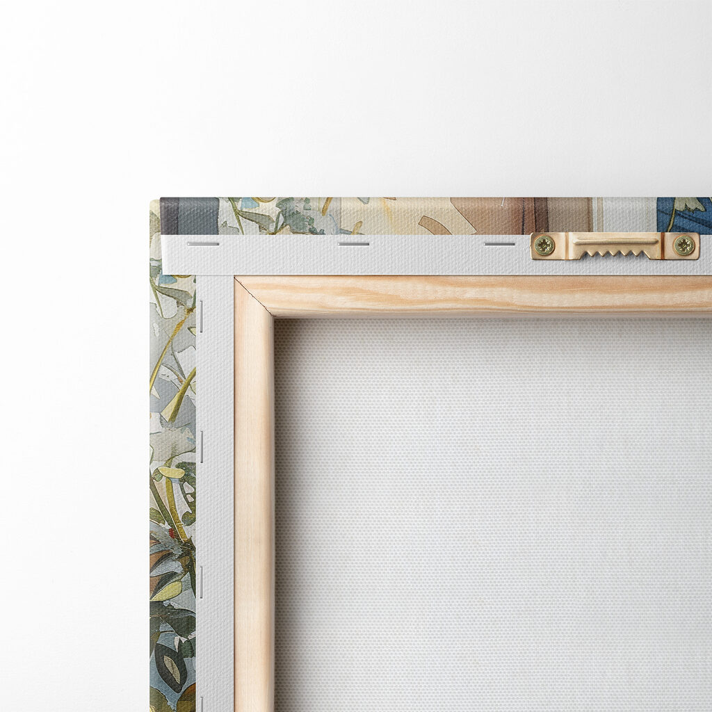 Watercolor painting of food on a table next to a window Watercolor painting of food on a table next to a window