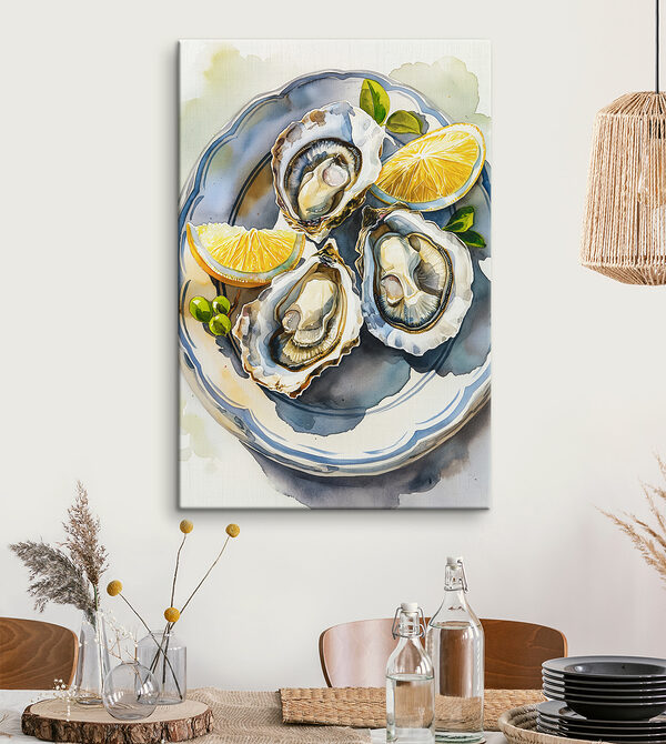 Cuadros Plato de ostras y limones (SKU: s39711) Cuadros Cuadros Plato de ostras y limones (SKU: s39711)