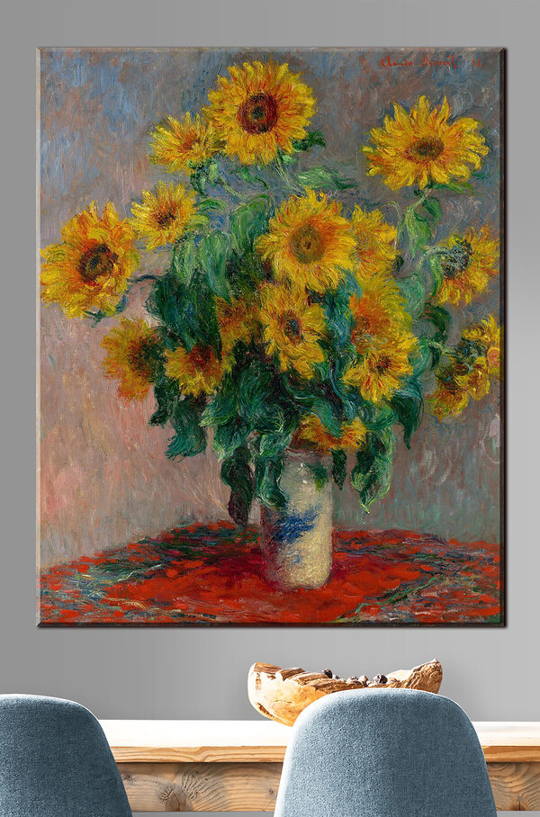 Cuadros Cuadros Cuadro de girasoles en un jarrón (SKU: s12312)