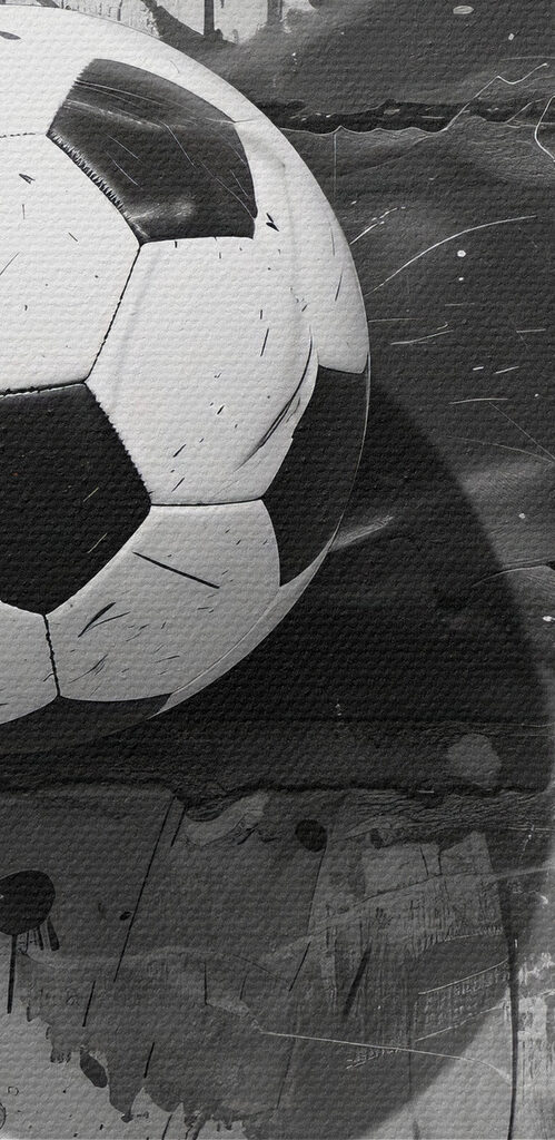 Football ball on a brick wall Football ball on a brick wall