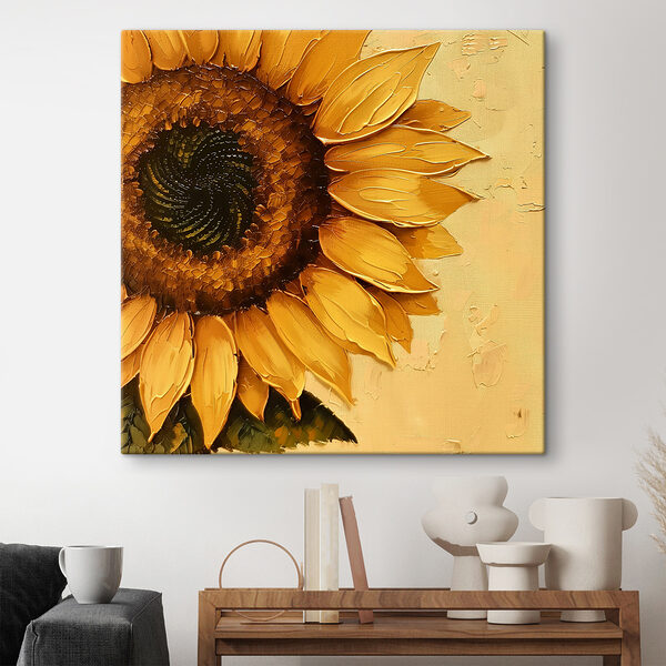 Cuadros Cuadros Cuadro de un girasol (SKU: s39688)