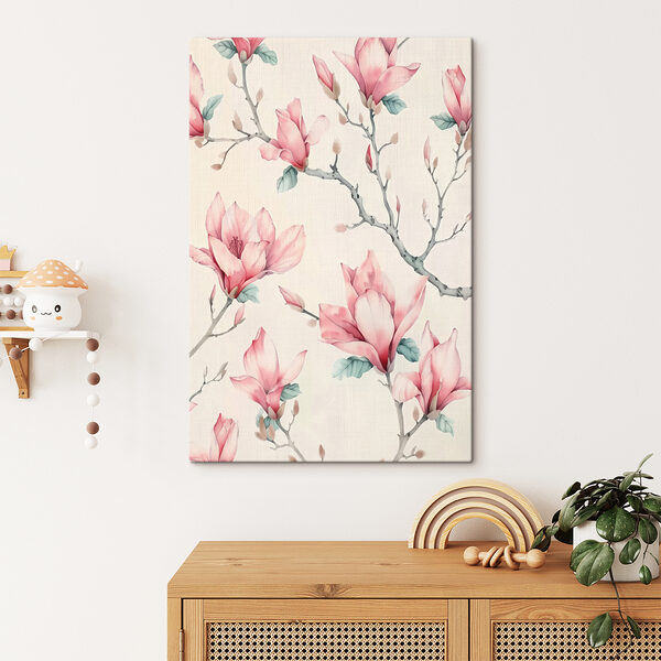 Wallpaper with pink flowers Wallpaper with pink flowers