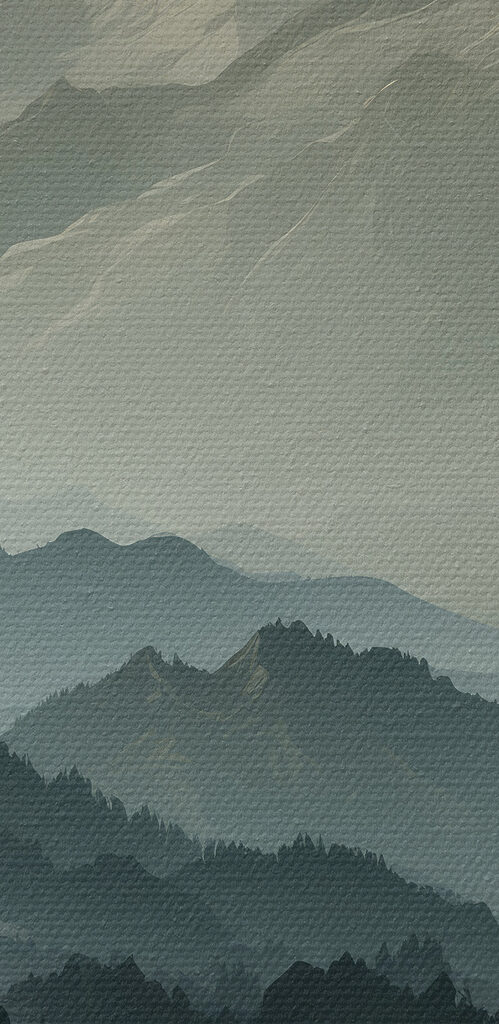 Landscape of mountains and trees Landscape of mountains and trees