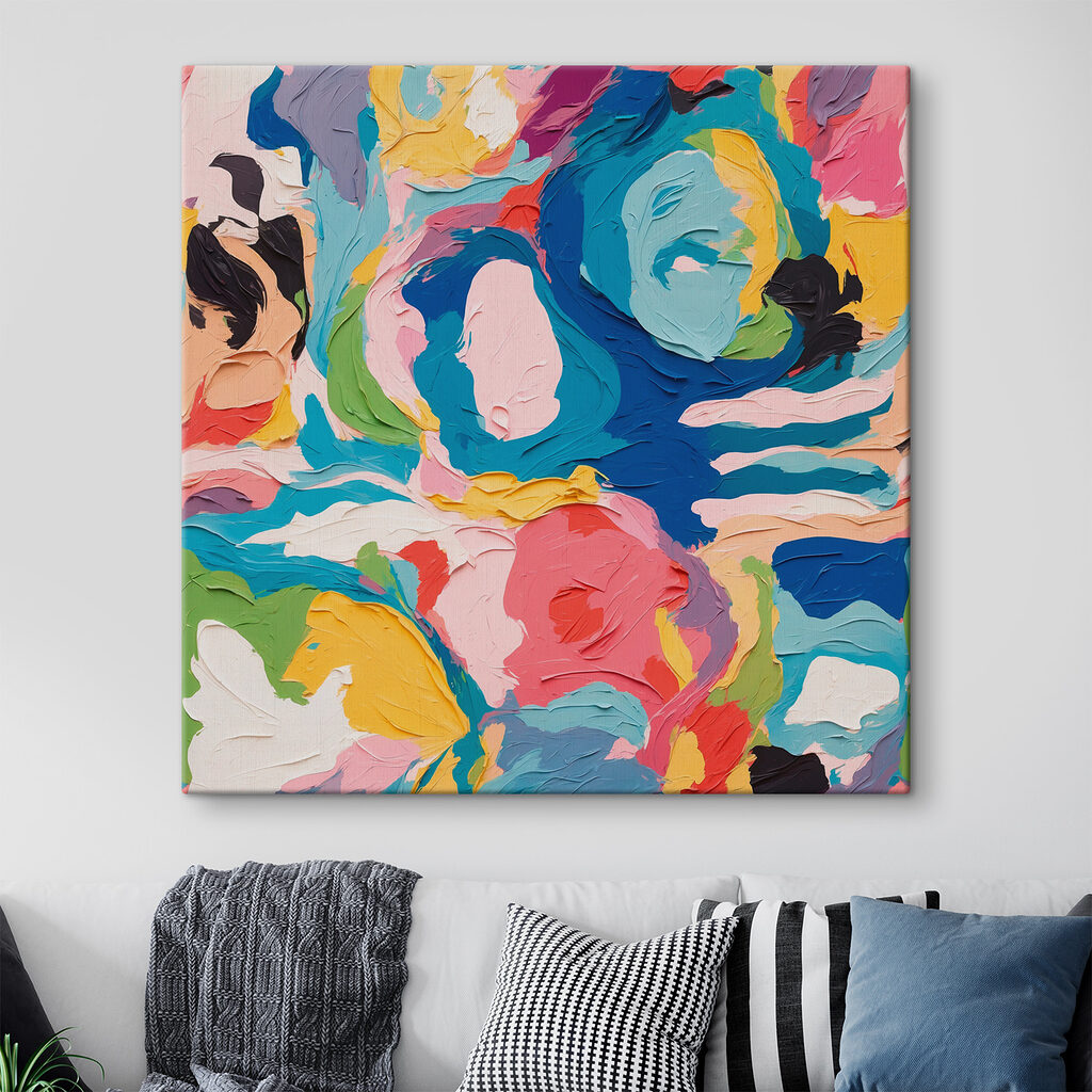 Colorful painting of flowers Colorful painting of flowers