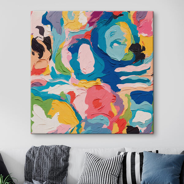 Colorful painting of flowers Colorful painting of flowers