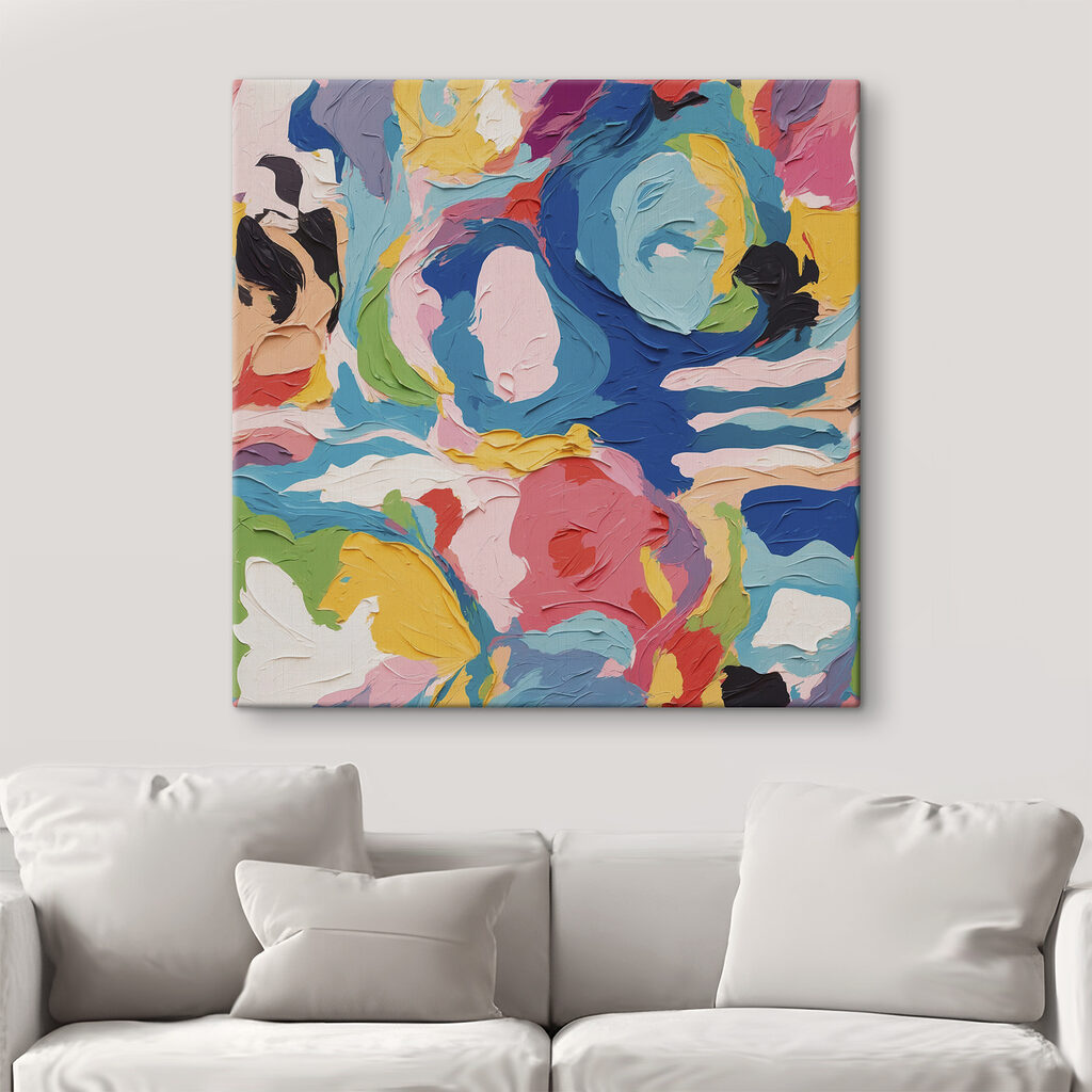 Colorful painting of flowers Colorful painting of flowers