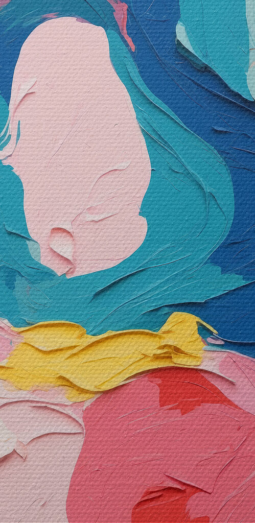 Colorful painting of flowers Colorful painting of flowers