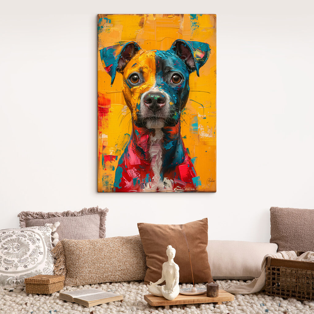 Painting of a dog