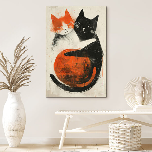 Cuadros Dos gatos abrazándose (SKU: s39725) Cuadros Cuadros Dos gatos abrazándose (SKU: s39725)