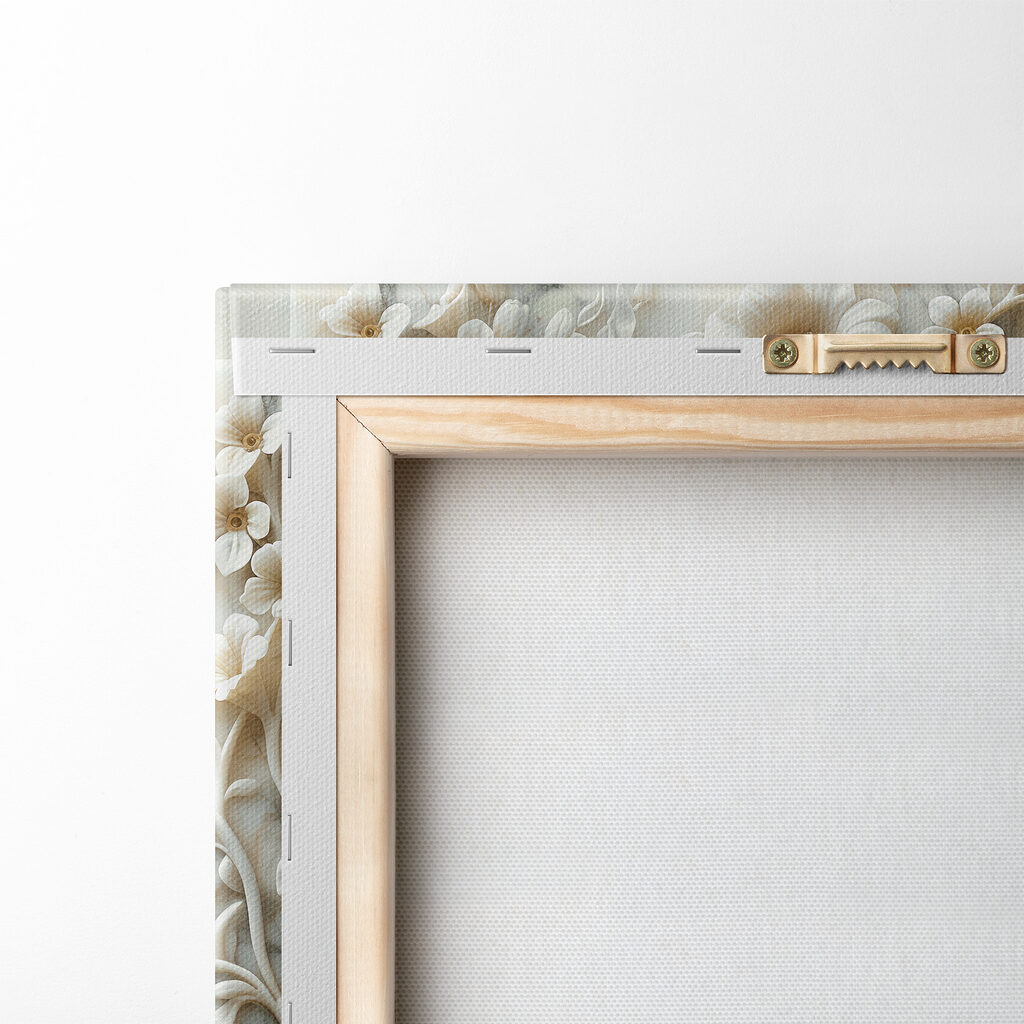 White floral design on a marble surface White floral design on a marble surface