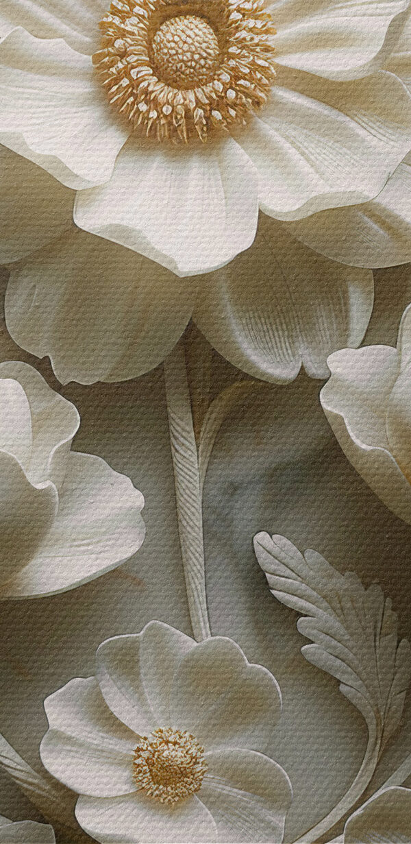 Group of white flowers on a marble surface Group of white flowers on a marble surface