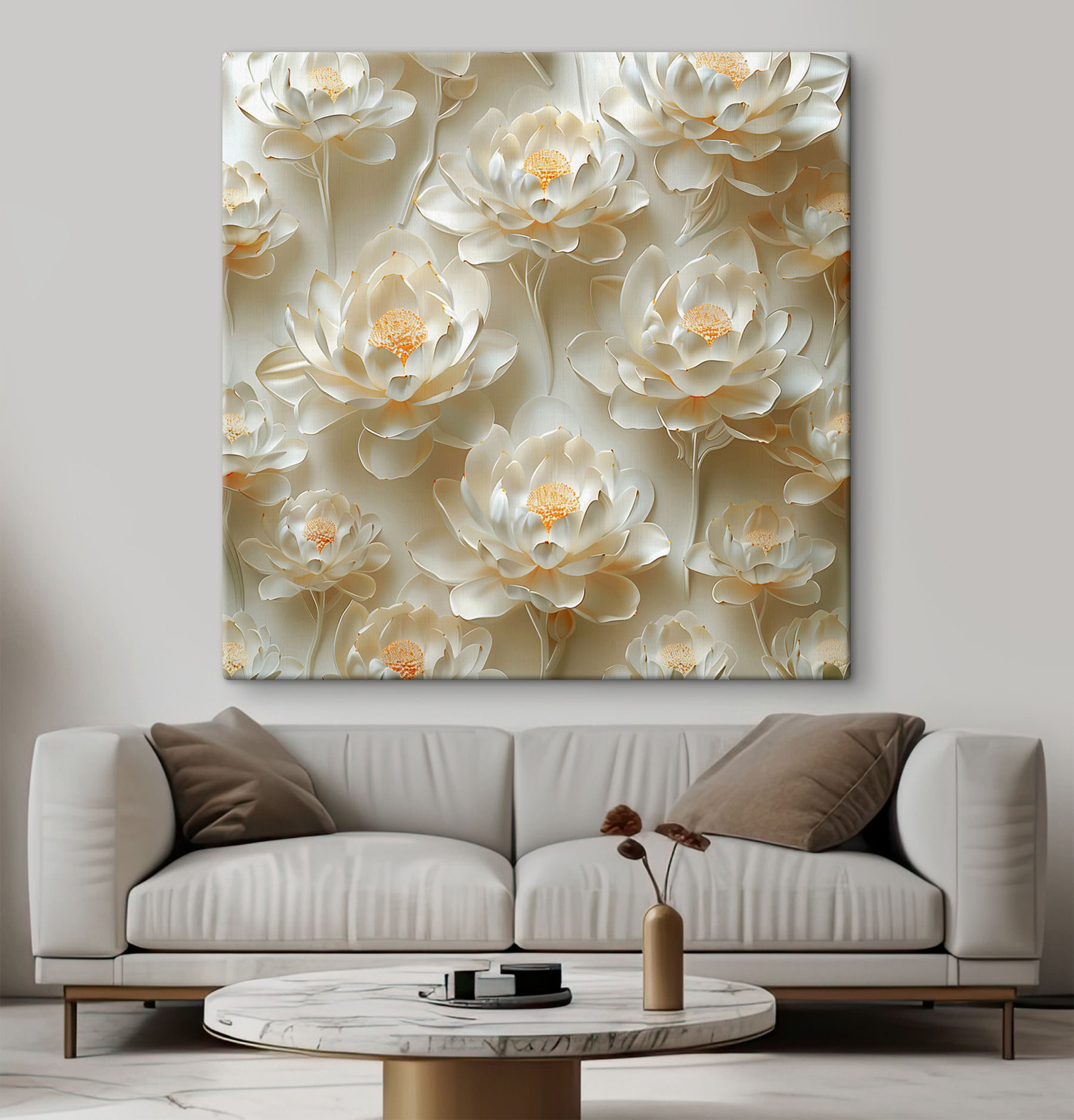Wallpaper of white flowers Wallpaper of white flowers