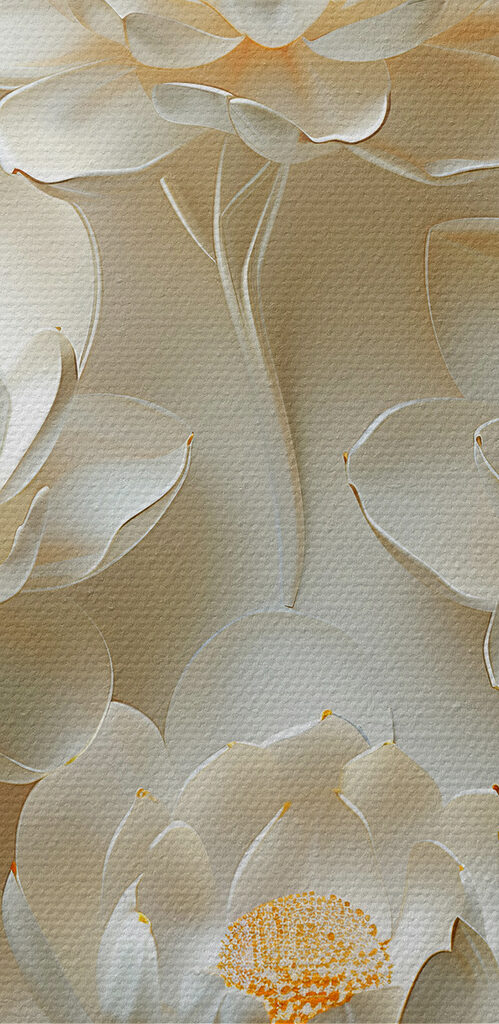Wallpaper of white flowers Wallpaper of white flowers