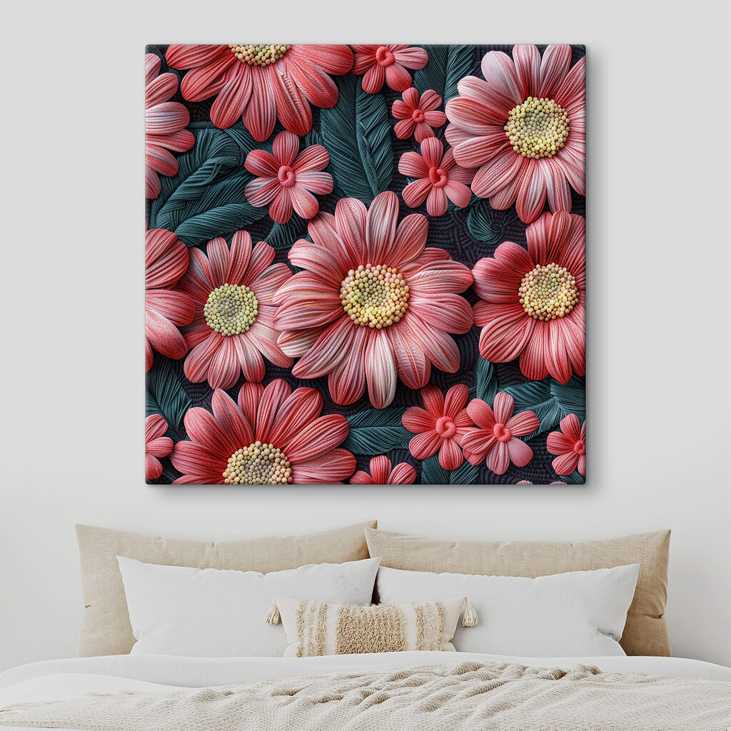 Group of pink flowers