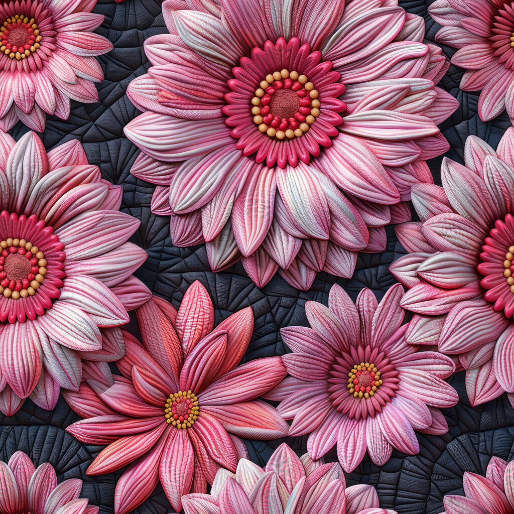 Group of pink flowers