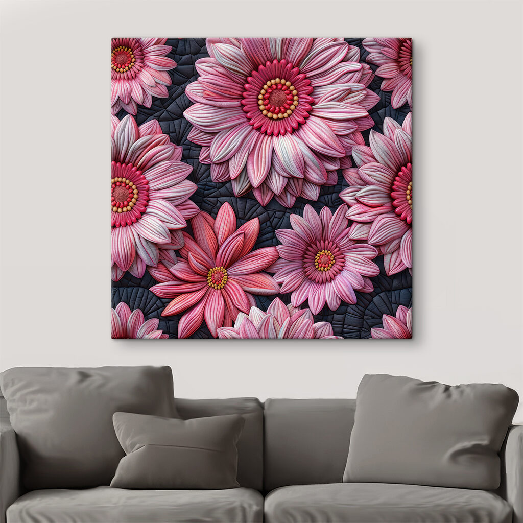 Group of pink flowers