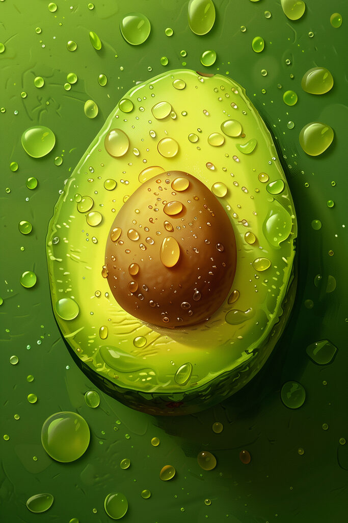 Close up of an avocado
