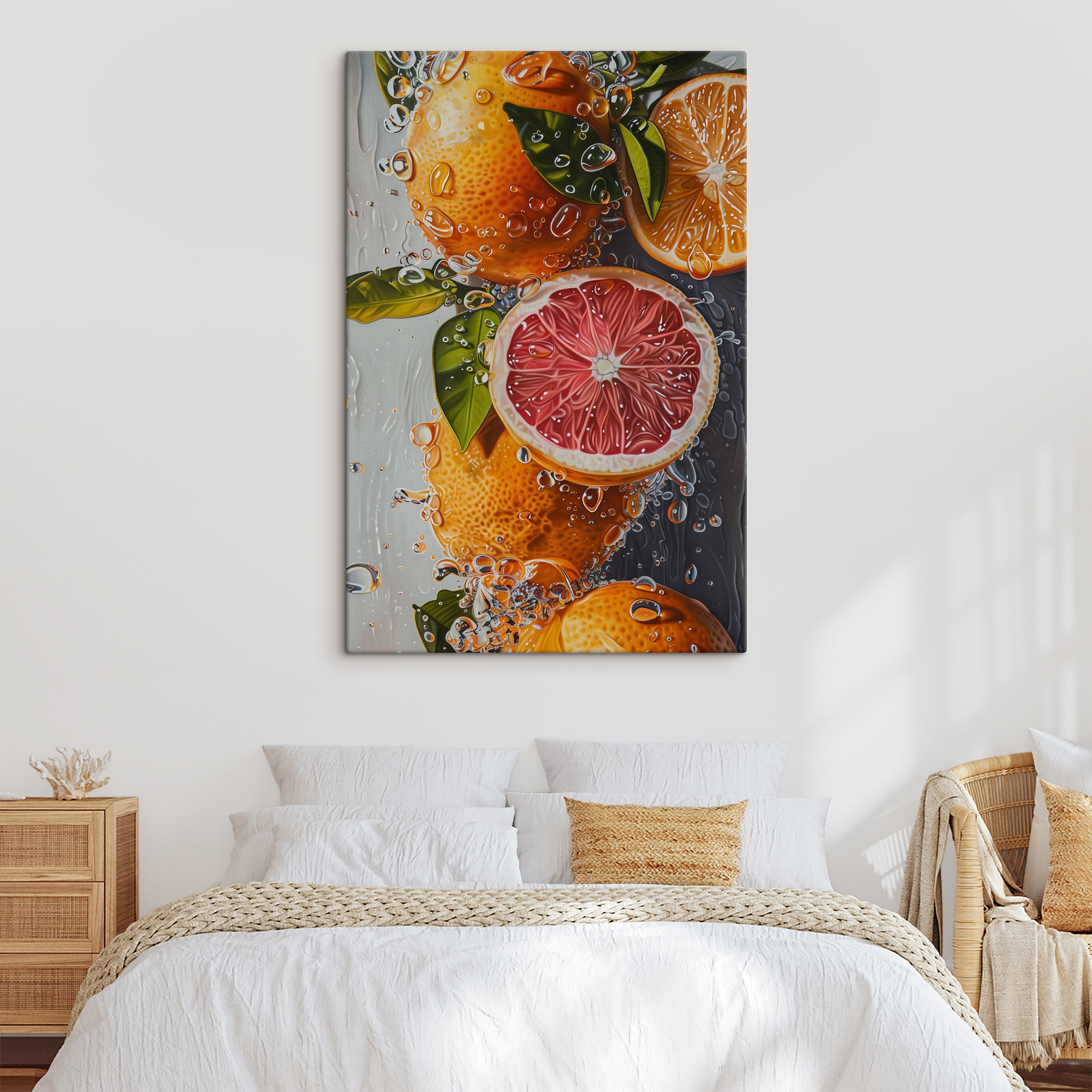 Painting of oranges and lemons