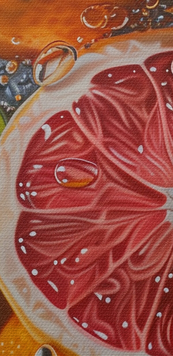 Painting of oranges and lemons