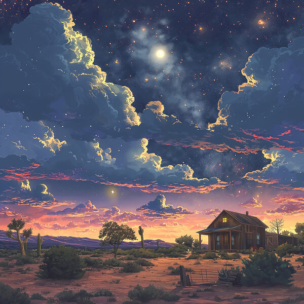 House in a desert