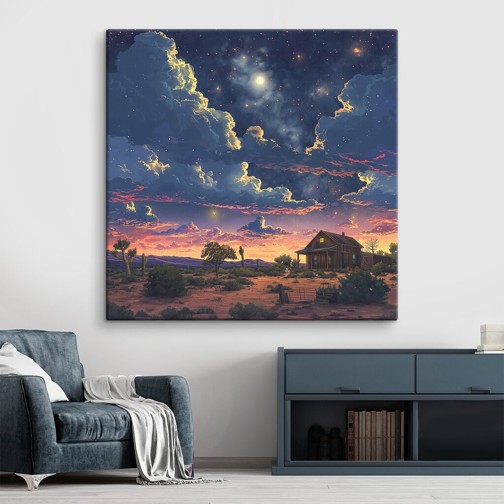 House in a desert