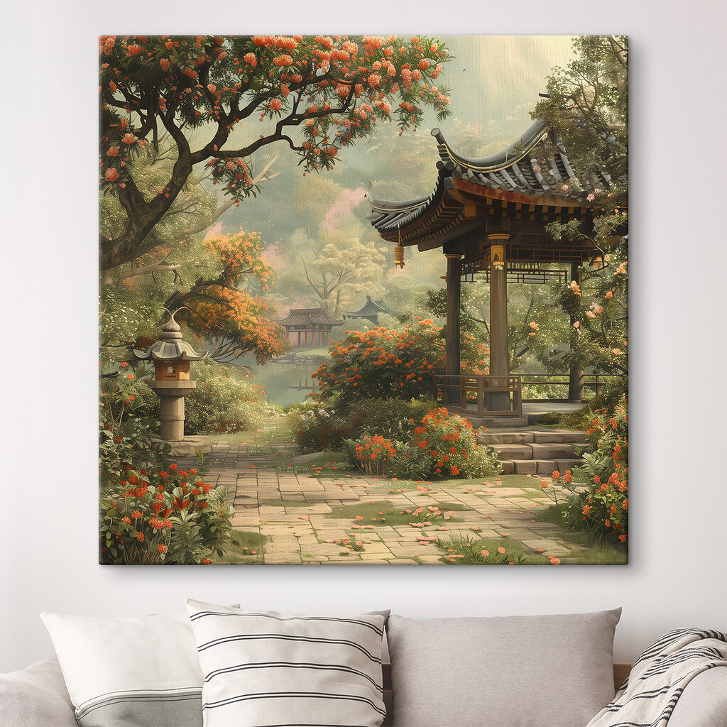 Gazebo in a garden