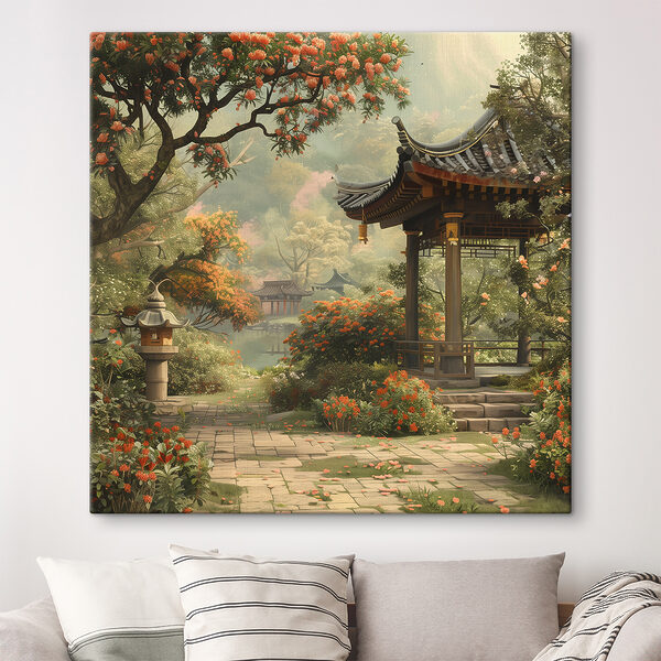 Gazebo in a garden
