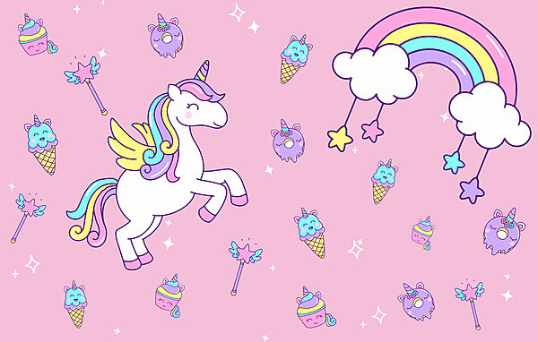 Unicornio y helado y helado Unicornio y helado y helado