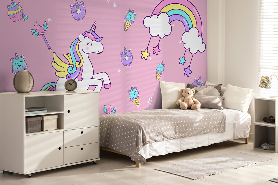 Unicornio y helado y helado