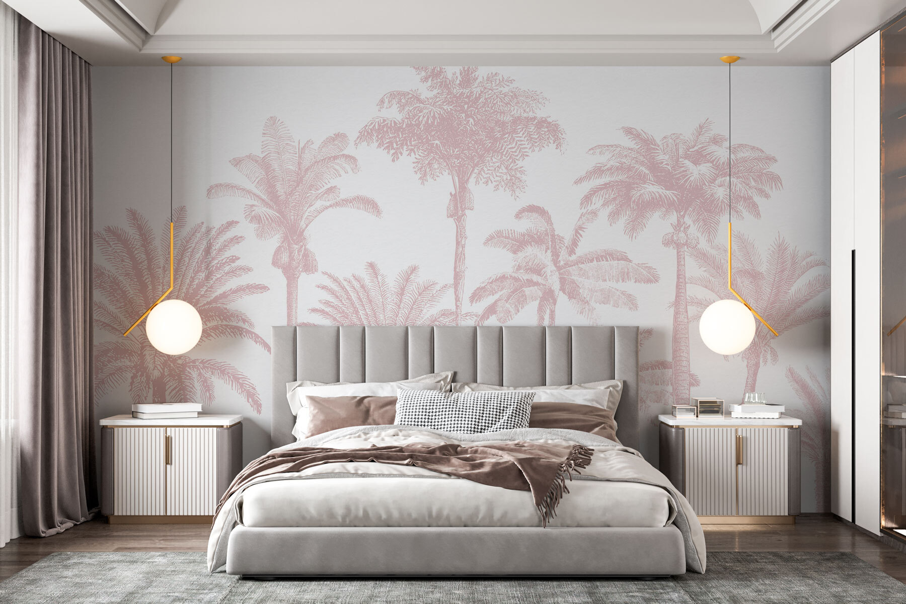 Group of palm trees